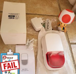 Estoy probando la sirena exterior Zigbee 3.0 (IP65) Immax Neo Smart 07504L