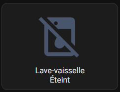 Lave-vaisselle éteint