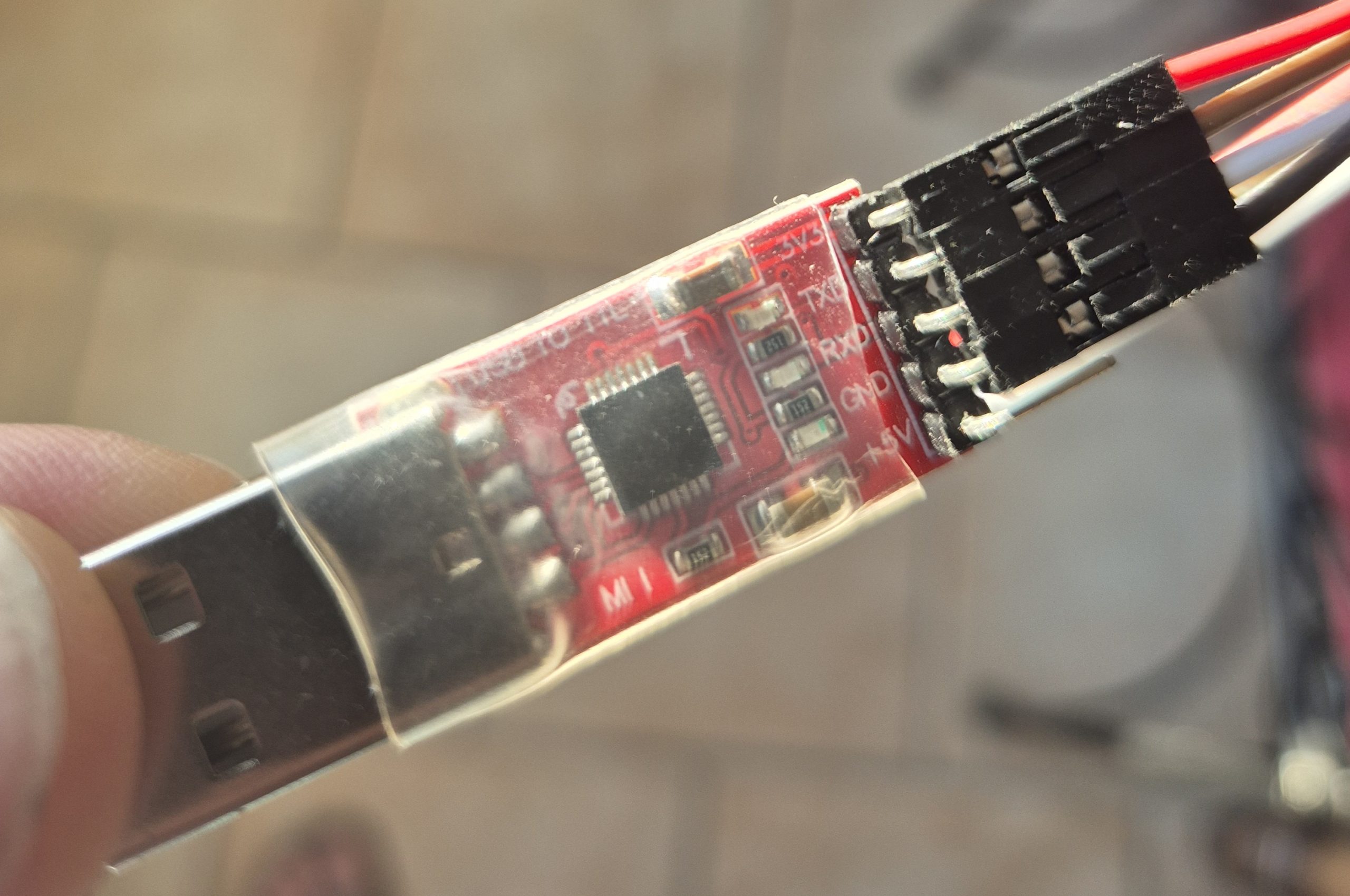 Branchement du CP2102