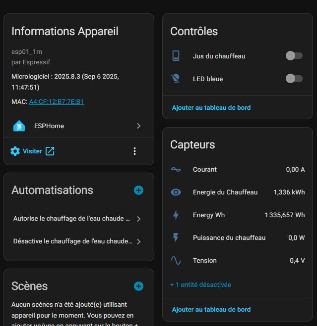 Intégration dans Home Assistant