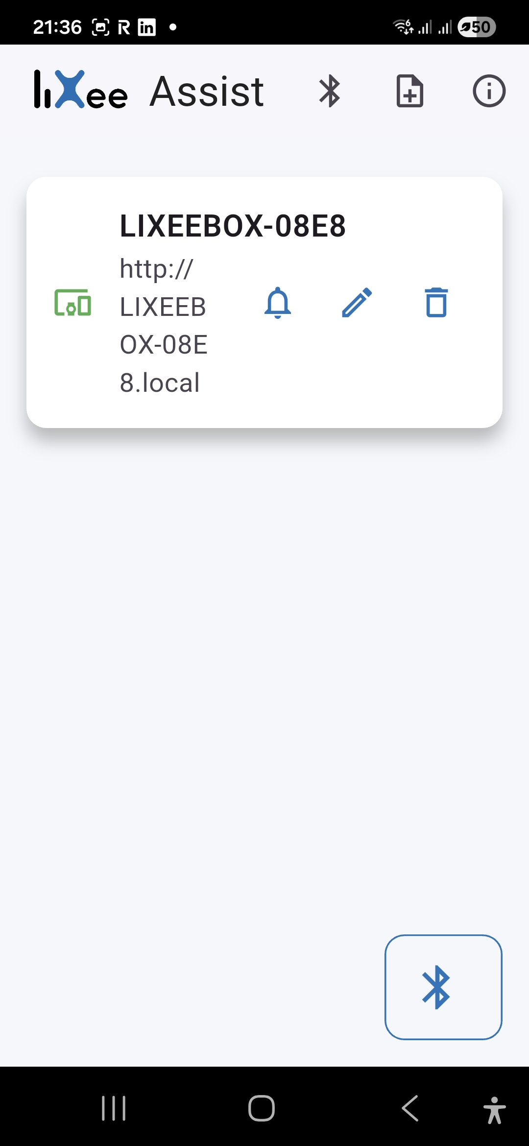 Détection réussie de ma LiXee-Box via mDNS
