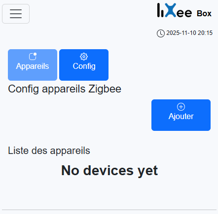 Début de l'appairage