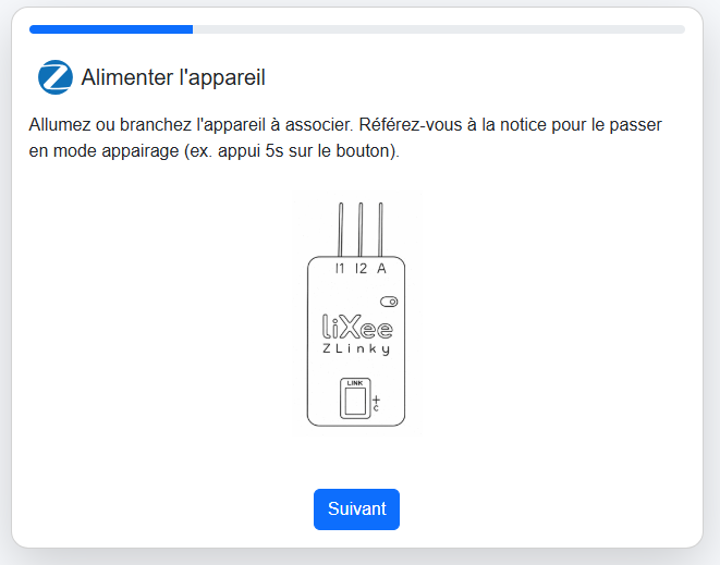 Mode appairage activé