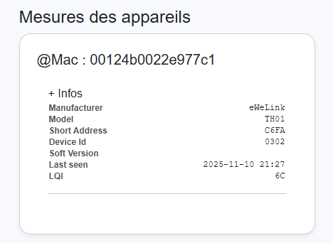 Problème de remontée des valeurs