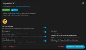 Arrêt de Zigbee2MQTT