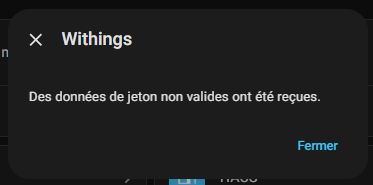 Erreur connexion locale