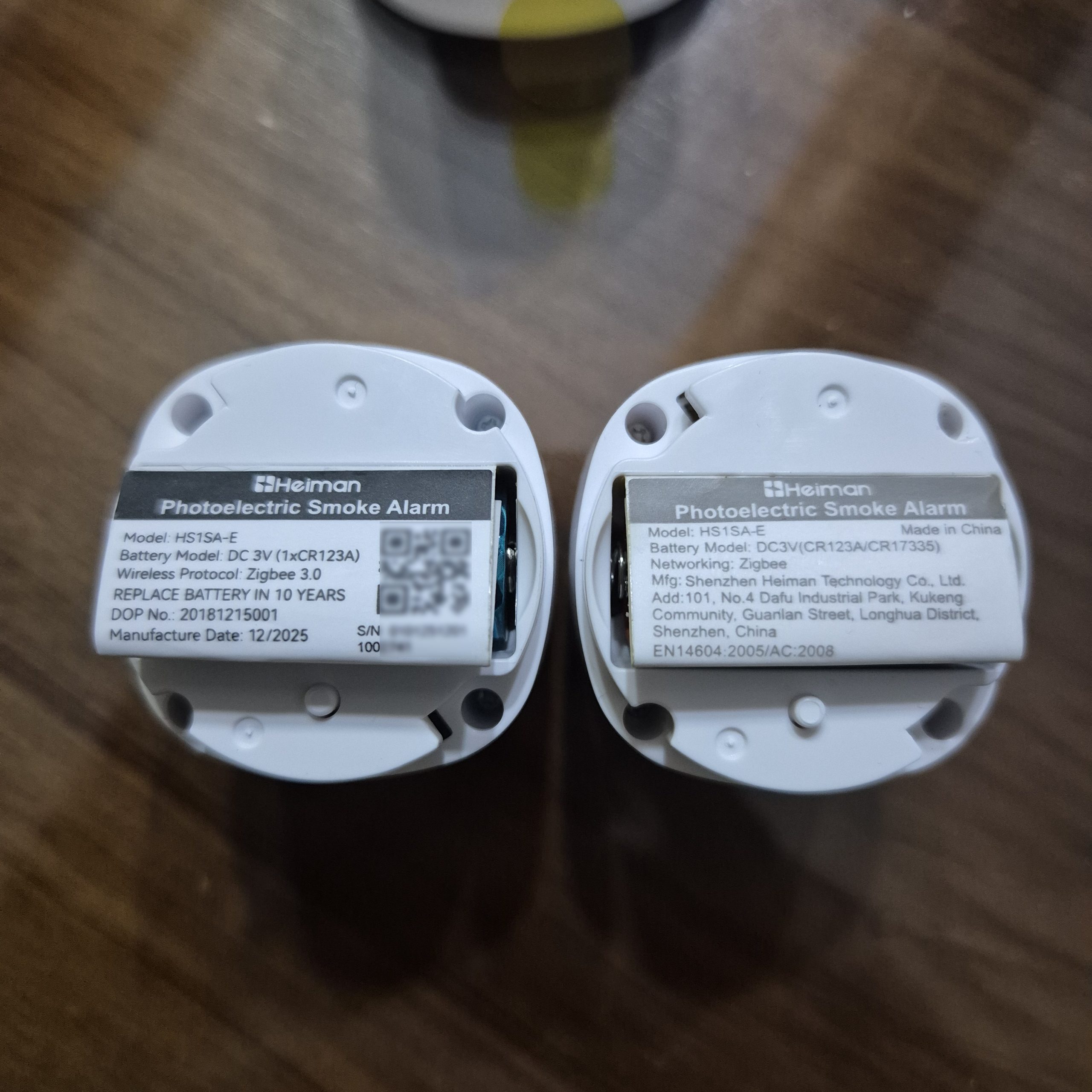 ⚠️ Détecteur de fumée Zigbee Heiman HS1SA-E ? HS1SA-E Plus ? HS1SA-EF ?