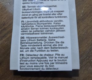 Choix de l'étiquette en français sur le détecteur Frient