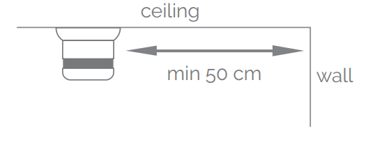 Installation du détecteur de chaleur Frient au plafond