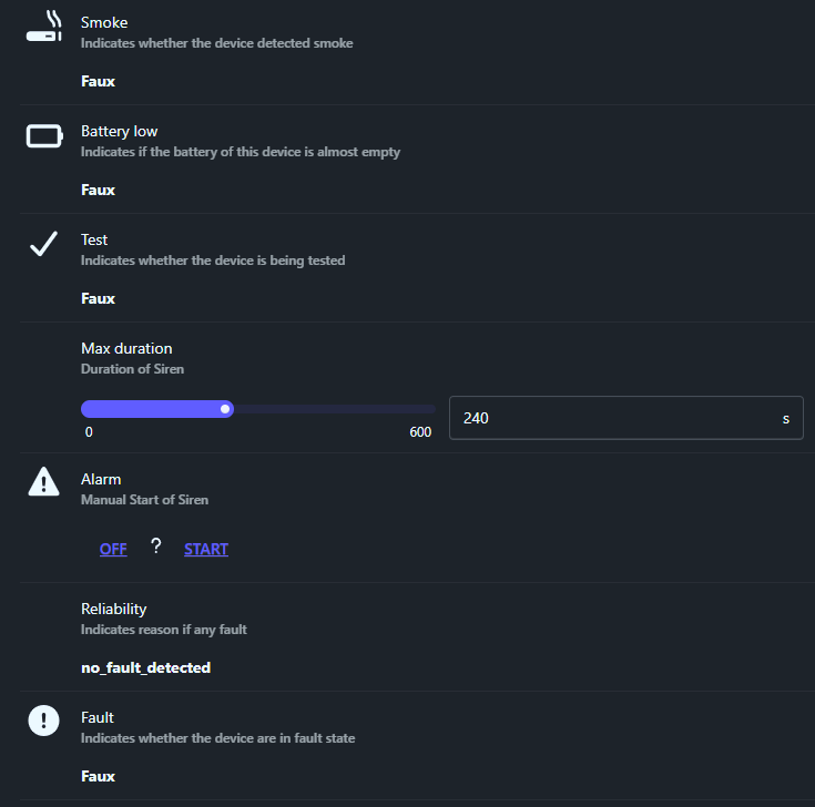 Première partie des expositions Zigbee2MQTT du détecteur Frient HESZB-120