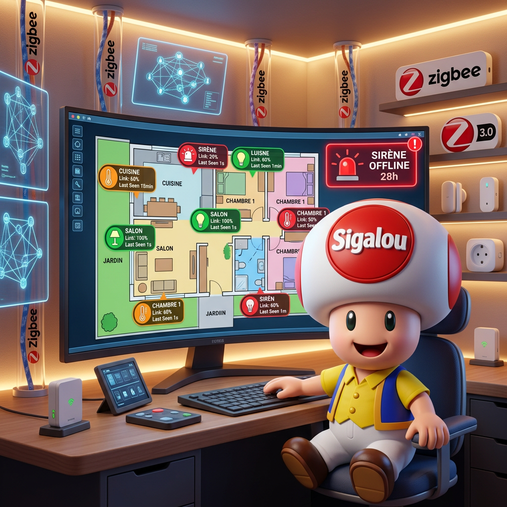 Je surveille visuellement mon réseau Zigbee (Linkquality & Last_seen)